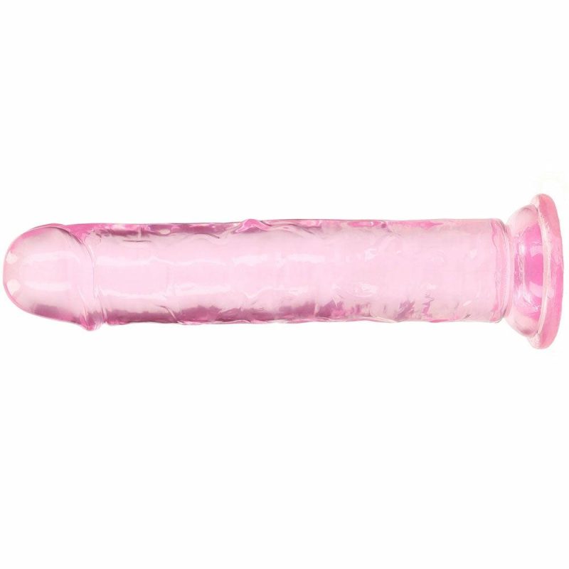 Dildos | Realrock Crystal Clear Jelly 7 Inch Dildo In Pink Dildos Dildos