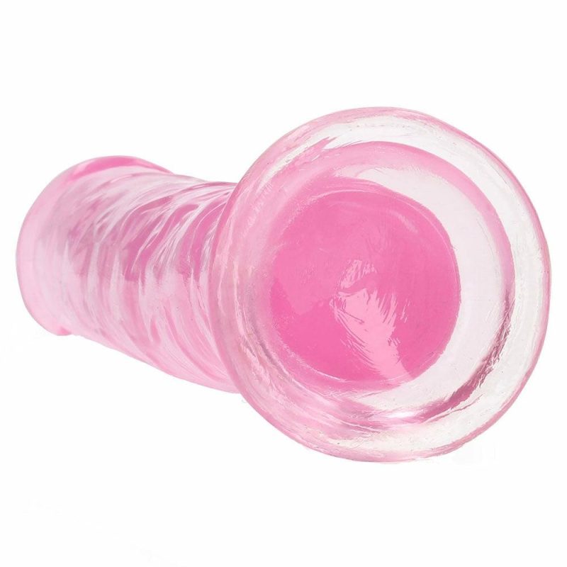 Dildos | Realrock Crystal Clear Jelly 7 Inch Dildo In Pink Dildos Dildos