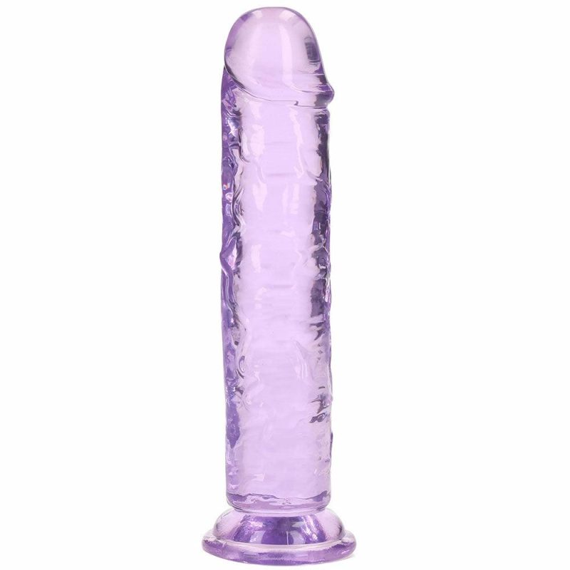 Dildos | Realrock Crystal Clear Jelly 7 Inch Dildo In Purple Dildos Dildos