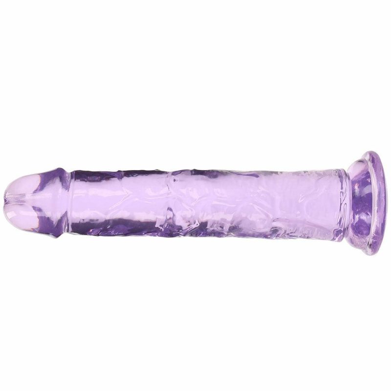 Dildos | Realrock Crystal Clear Jelly 7 Inch Dildo In Purple Dildos Dildos