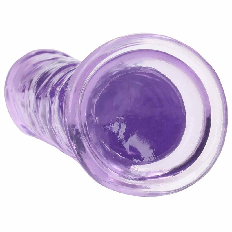 Dildos | Realrock Crystal Clear Jelly 7 Inch Dildo In Purple Dildos Dildos