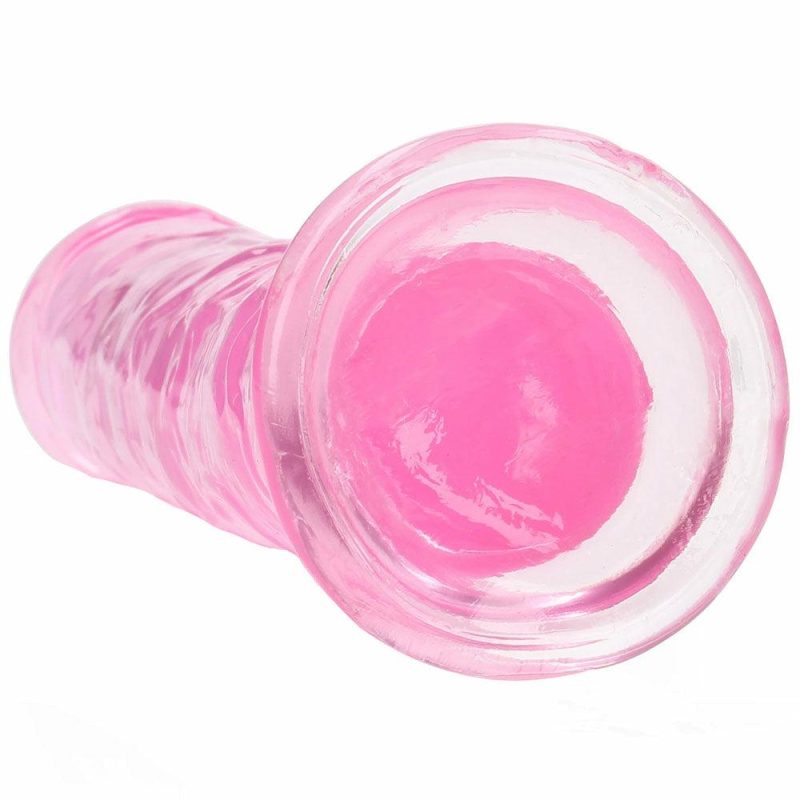 Dildos | Realrock Crystal Clear Jelly 8 Inch Dildo In Pink Dildos Dildos