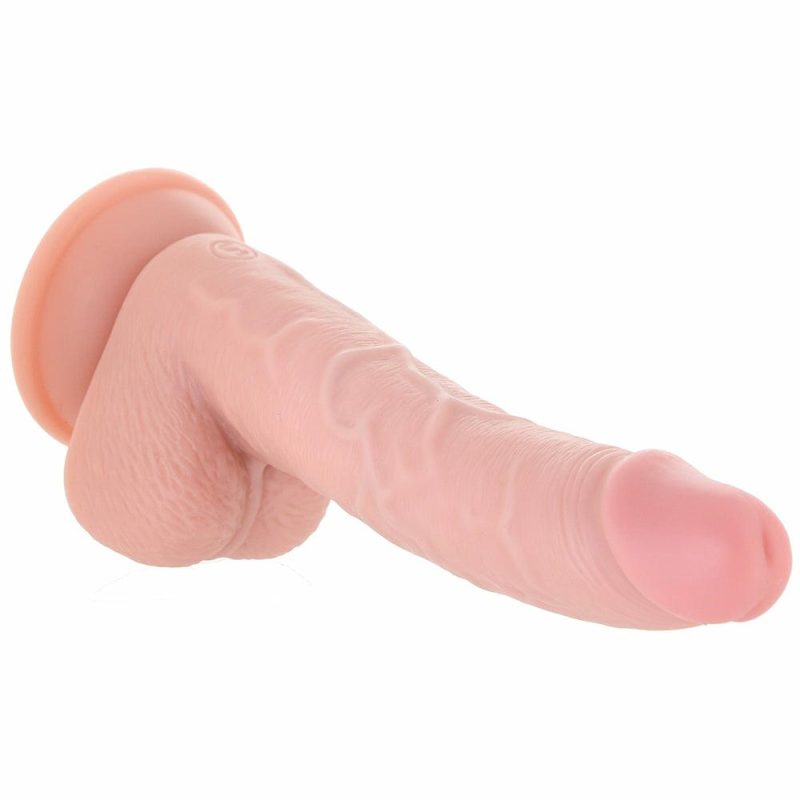 Dildos | Realrock Curved 7 Inch Ballsy Dildo In White Dildos Dildos