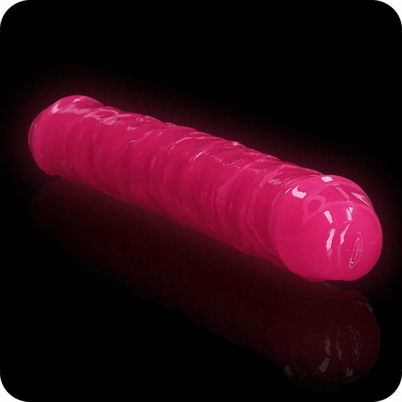 Dildos | Realrock Glow In The Dark 12 Inch Double Dildo In Pink Dildos Dildos