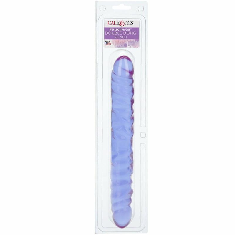 Dildos | Reflective Gel 12 Inch Veined Double Dildo Dildos CalExotics