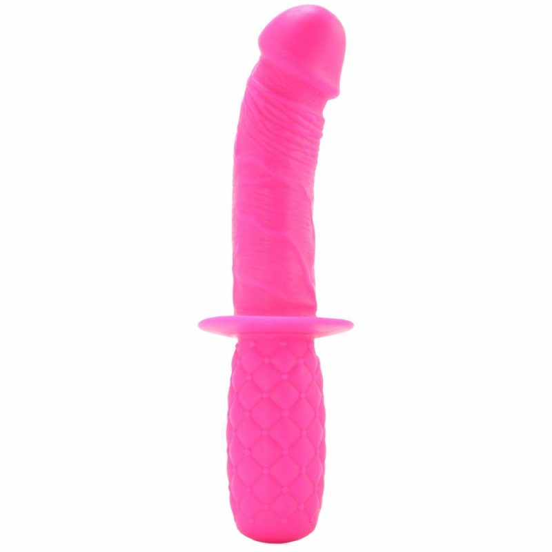 Dildos | Silicone Grip G-Spot Thruster Dildo In Pink Dildos CalExotics