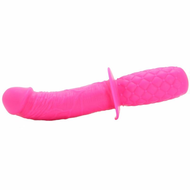 Dildos | Silicone Grip G-Spot Thruster Dildo In Pink Dildos CalExotics