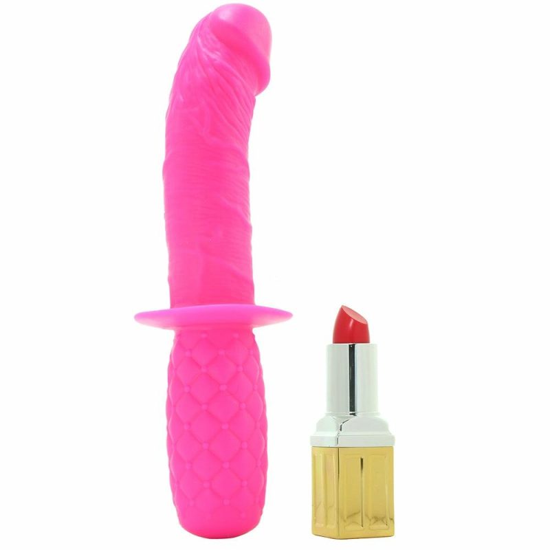 Dildos | Silicone Grip G-Spot Thruster Dildo In Pink Dildos CalExotics