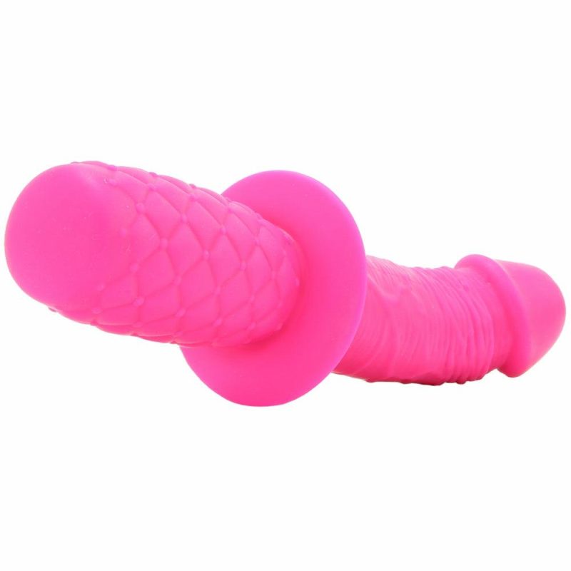 Dildos | Silicone Grip G-Spot Thruster Dildo In Pink Dildos CalExotics