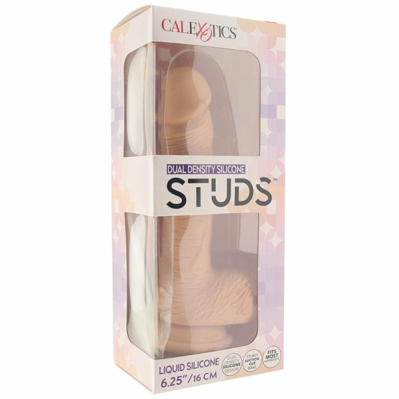 Dildos | Silicone Studs Dual Density 6.25 Inch Dildo In Ivory Dildos CalExotics