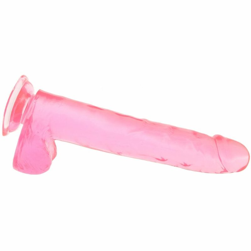 Dildos | Size Queen 10 Inch Jelly Dildo In Pink Dildos CalExotics