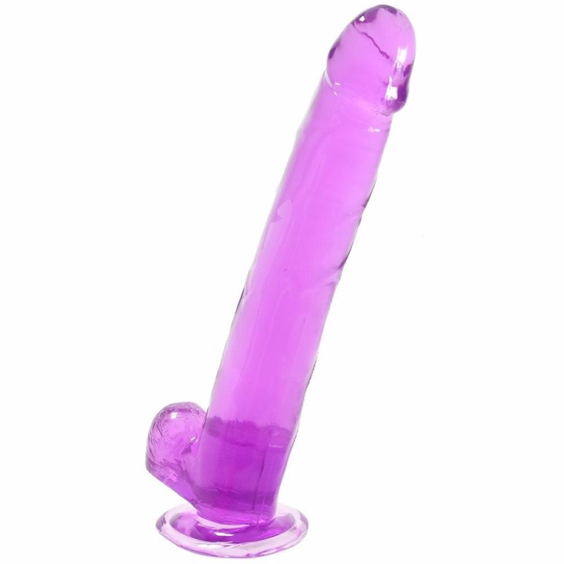 Dildos | Size Queen 10 Inch Jelly Dildo In Purple Dildos CalExotics