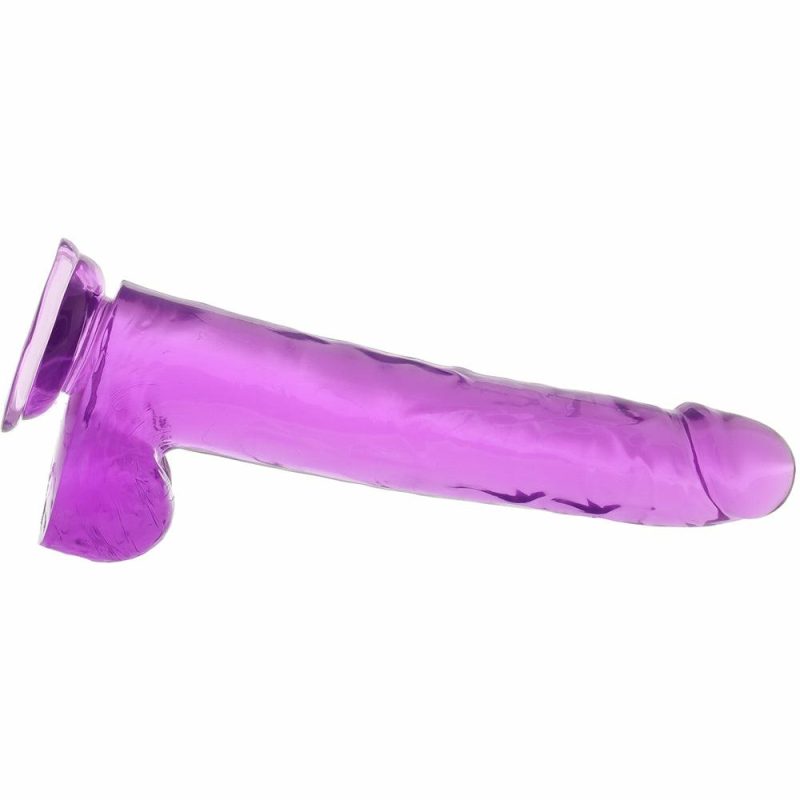 Dildos | Size Queen 10 Inch Jelly Dildo In Purple Dildos CalExotics