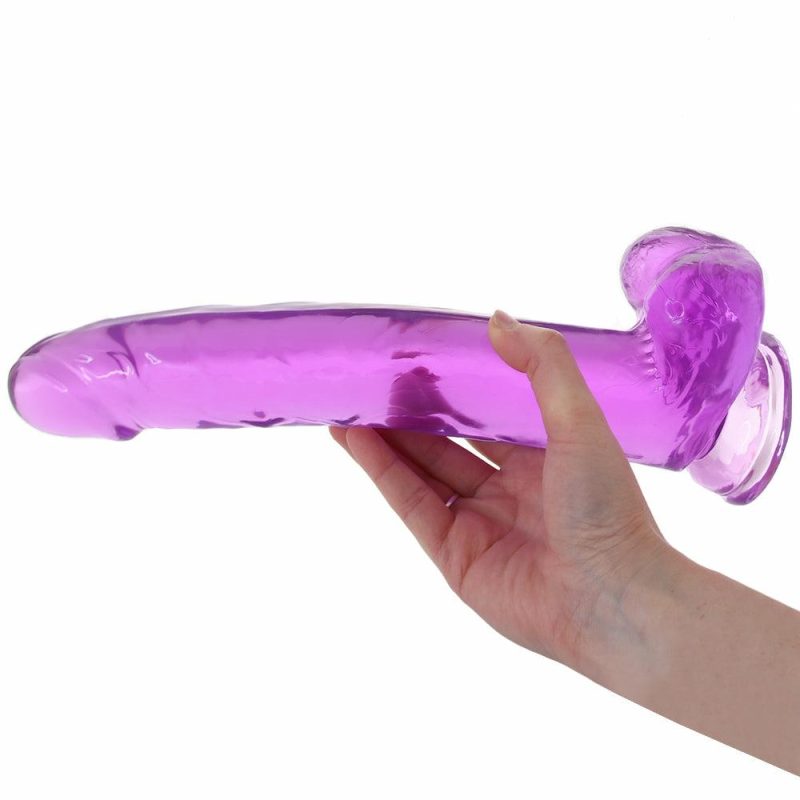 Dildos | Size Queen 10 Inch Jelly Dildo In Purple Dildos CalExotics