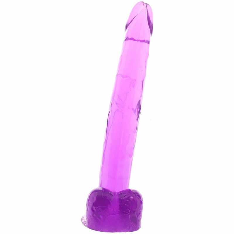 Dildos | Size Queen 12 Inch Jelly Dildo In Purple Dildos CalExotics