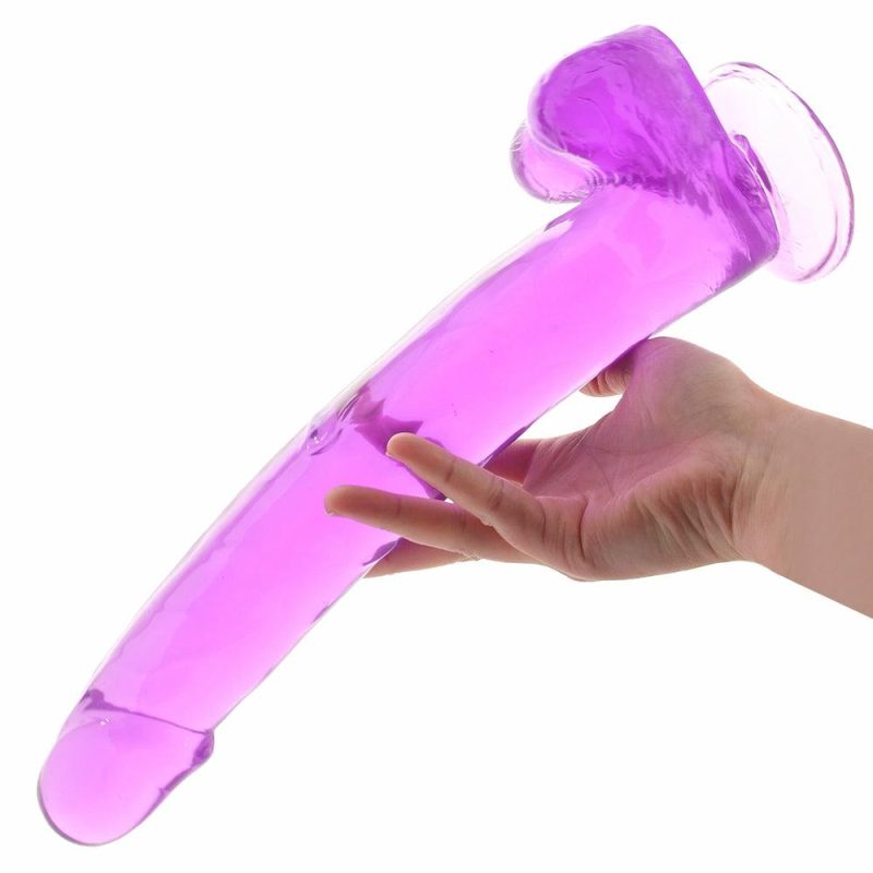 Dildos | Size Queen 12 Inch Jelly Dildo In Purple Dildos CalExotics