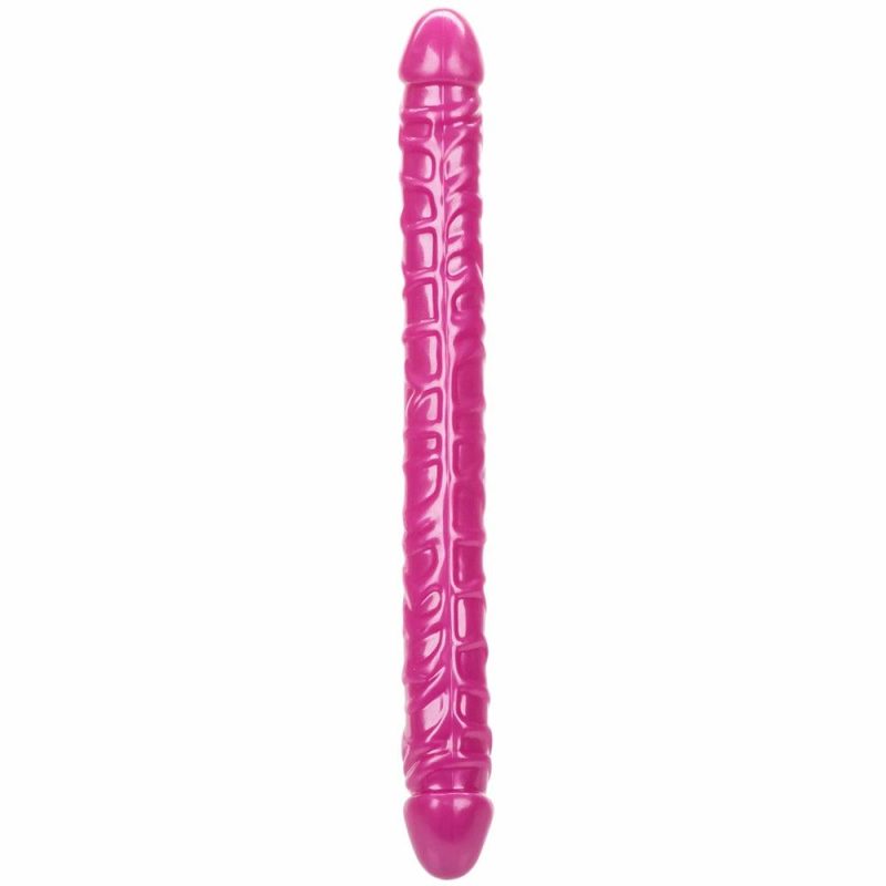 Dildos | Size Queen 17 Inch Double Dildo In Pink Dildos CalExotics