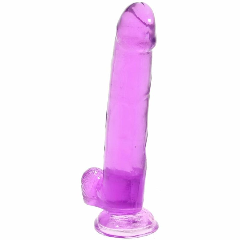 Dildos | Size Queen 8 Inch Jelly Dildo In Purple Dildos CalExotics