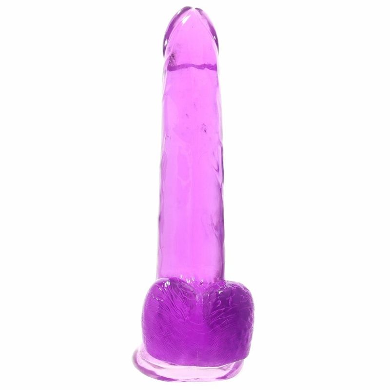 Dildos | Size Queen 8 Inch Jelly Dildo In Purple Dildos CalExotics