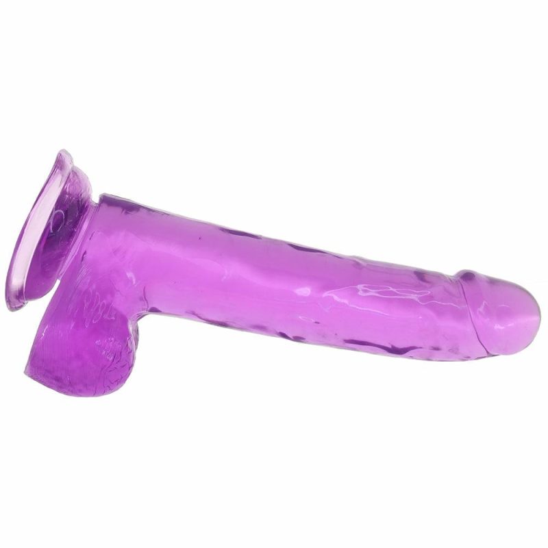 Dildos | Size Queen 8 Inch Jelly Dildo In Purple Dildos CalExotics