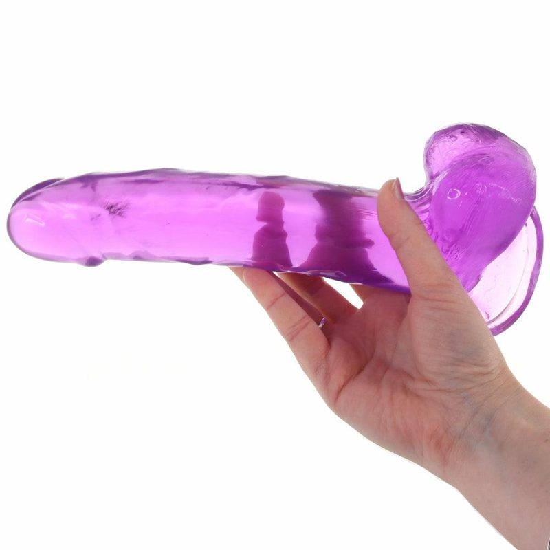 Dildos | Size Queen 8 Inch Jelly Dildo In Purple Dildos CalExotics