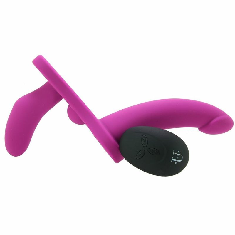 Dildos | Strap U Double Take Vibrating Dildo & Harness Dildos Dildos