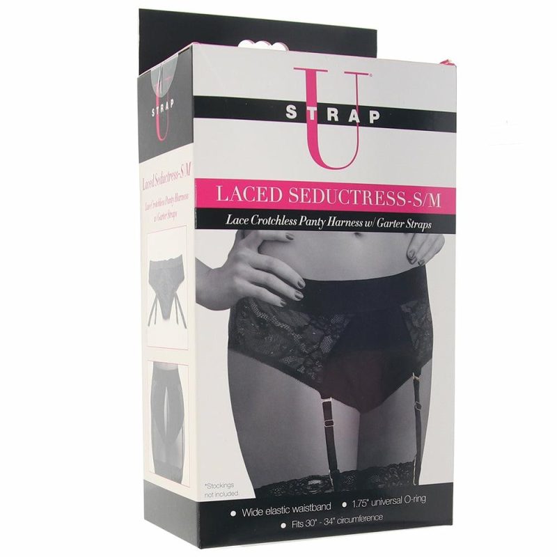 Dildos | Strap U Laced Seductress Crotchless Panty Harness In S/M Dildos Dildos