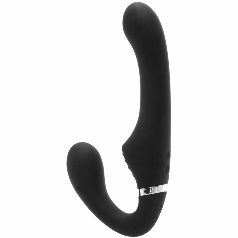 Dildos | Strap U Mighty Rider Strapless Strap-On Vibe In Black Dildos Black