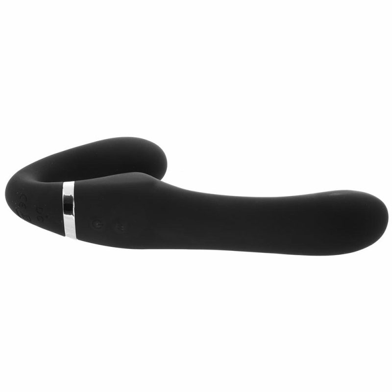 Dildos | Strap U Mighty Rider Strapless Strap-On Vibe In Black Dildos Black