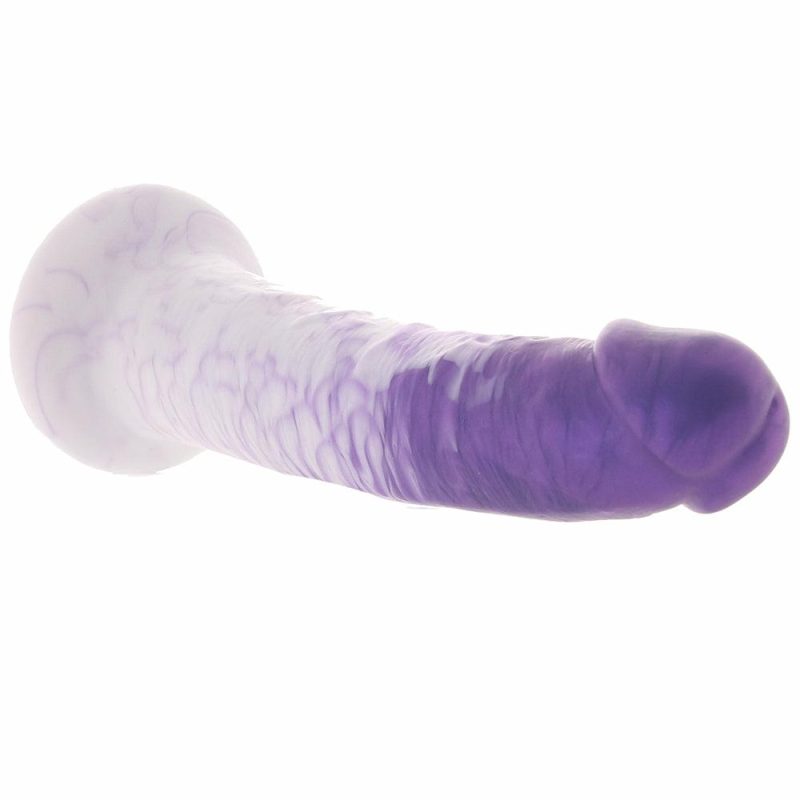 Dildos | Strap U Real Swirl Silicone Dildo In Purple Dildos Dildos