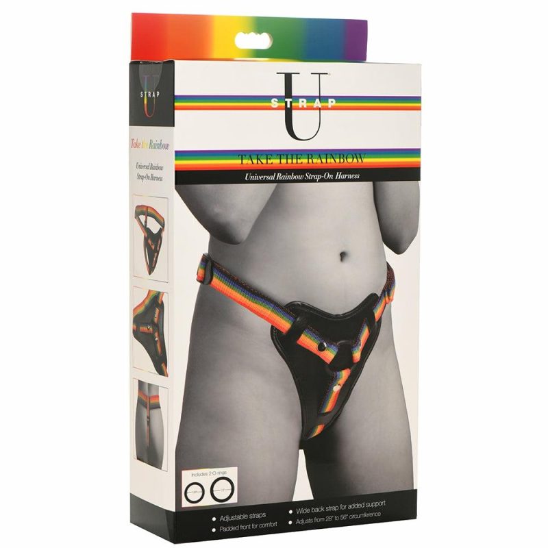 Dildos | Strap U Take The Rainbow Strap-On Harness Dildos Dildos