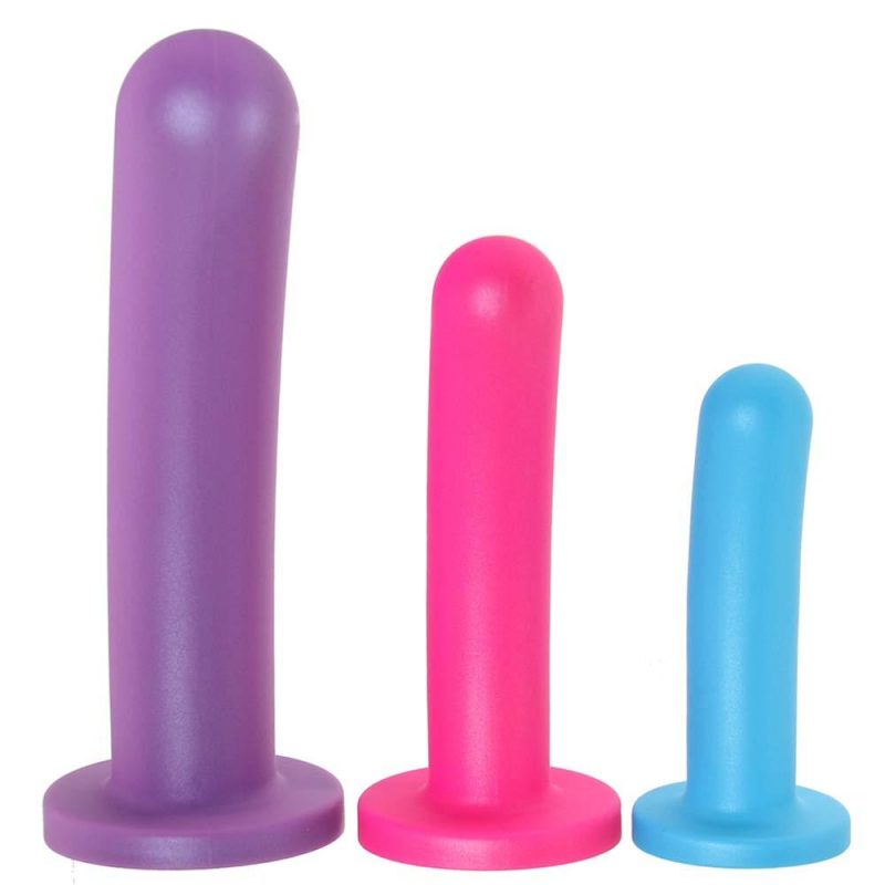 Dildos | Strap U Triple Peg Vibrating Silicone Dildo Set Dildos Dildos