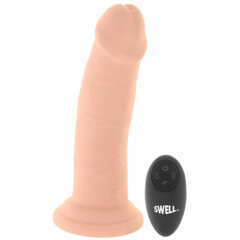 Dildos | Swell Inflatable & Vibrating 7 Inch Dildo Dildos Beige