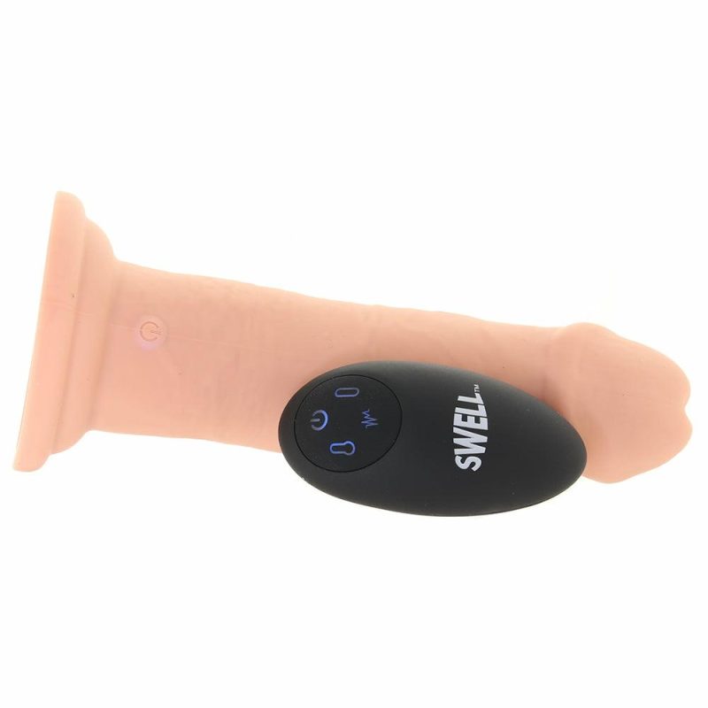 Dildos | Swell Inflatable & Vibrating 7 Inch Dildo Dildos Beige