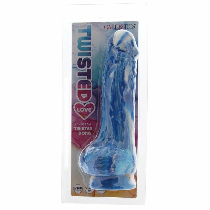 Dildos | Twisted Love 6 Inch Twisted Dildo In Blue Dildos CalExotics