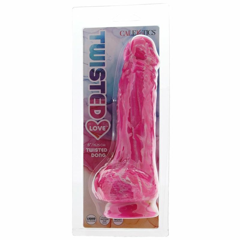 Dildos | Twisted Love 6 Inch Twisted Dildo In Pink Dildos CalExotics