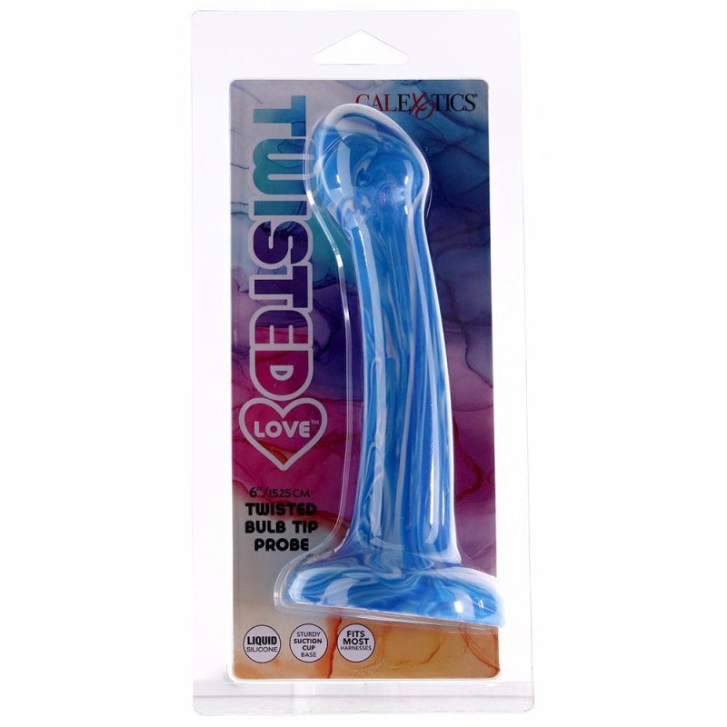 Dildos | Twisted Love Twisted Bulb Tip Probe In Blue Dildos CalExotics