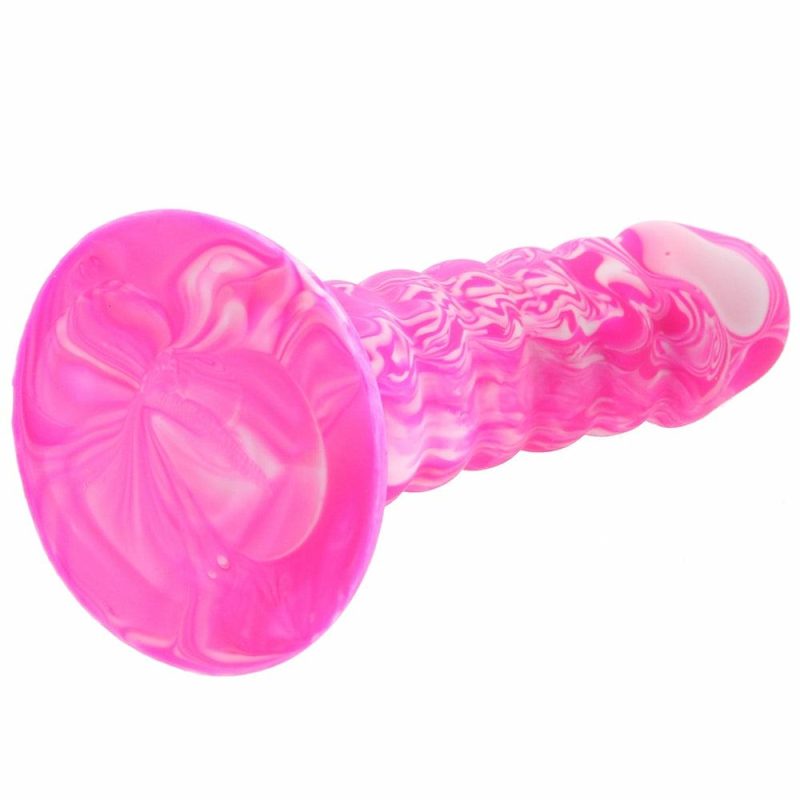 Dildos | Twisted Love Twisted Ribbed Probe In Pink Dildos CalExotics