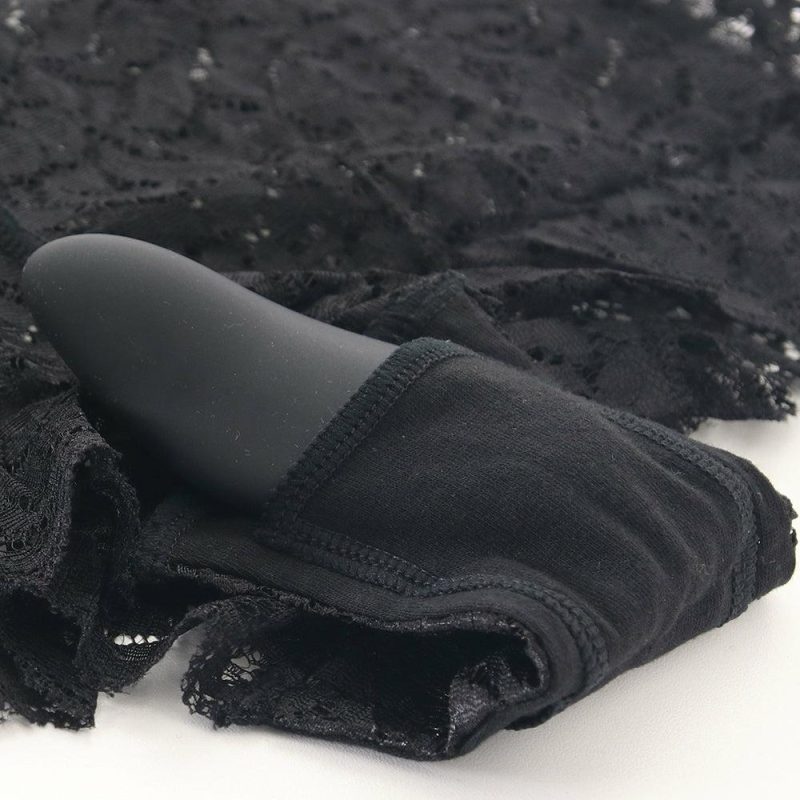 Lingerie | Black Lace Boyshort & Remote Panty Vibe Lingerie Black