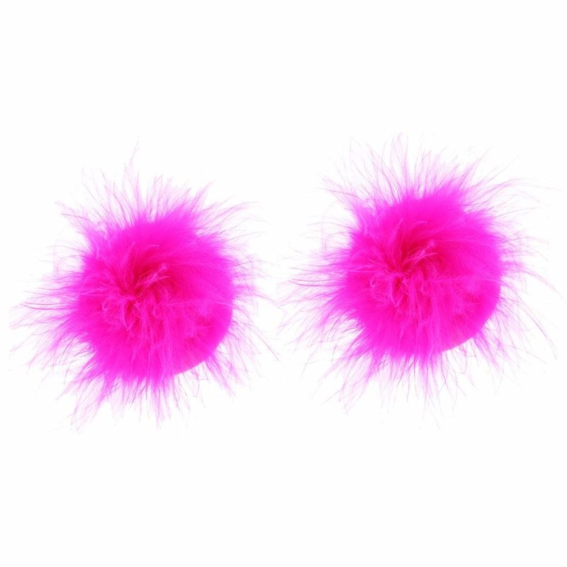 Lingerie | Nipple Couture Marabou Covers In Pink Lingerie Lingerie