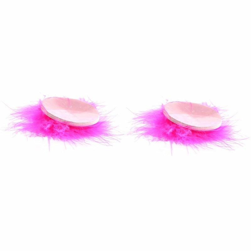 Lingerie | Nipple Couture Marabou Covers In Pink Lingerie Lingerie