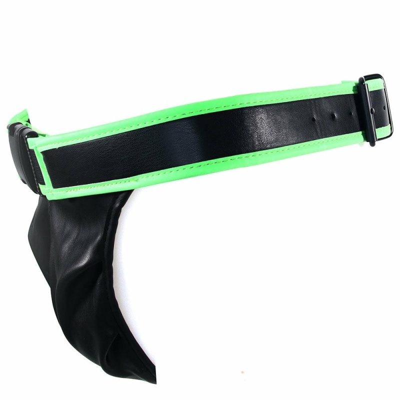 Lingerie | Ouch! Glow In The Dark Front Buckle Jock Strap /M Bondage Bondage