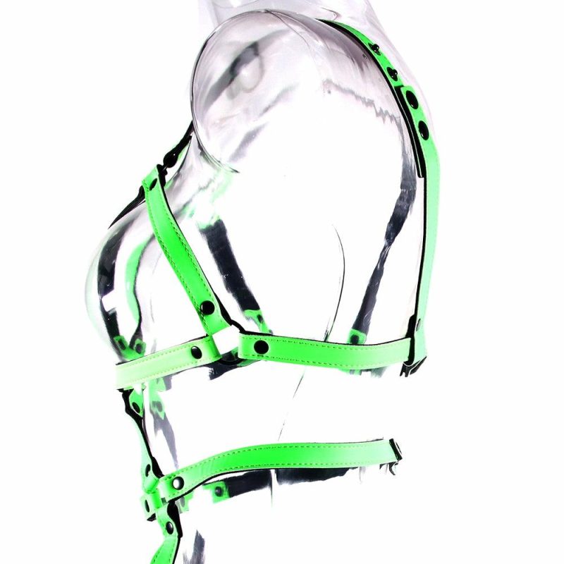 Lingerie | Ouch! Glow In The Dark Full Body Harness In L/Xl Bondage Bondage