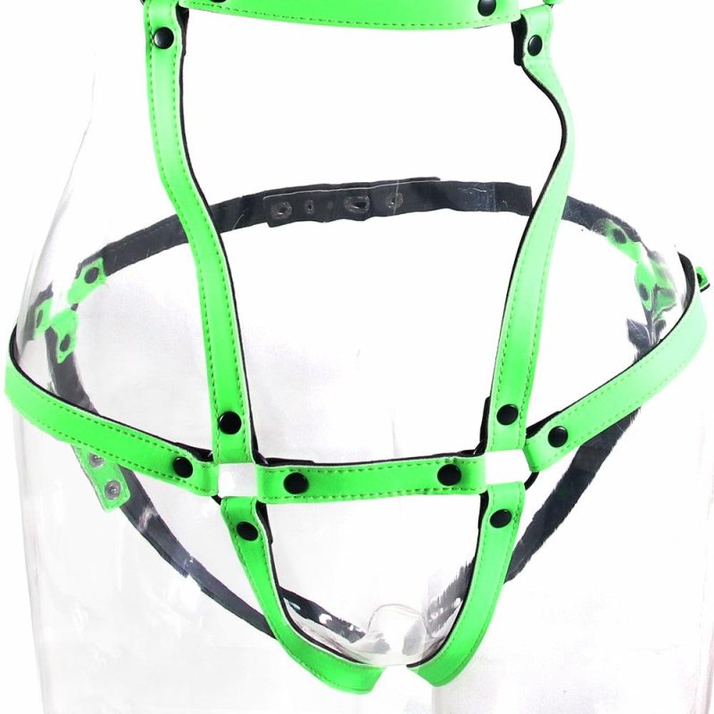 Lingerie | Ouch! Glow In The Dark Full Body Harness In L/Xl Bondage Bondage