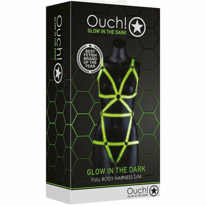 Lingerie | Ouch! Glow In The Dark Full Body Harness In S/M Bondage Bondage