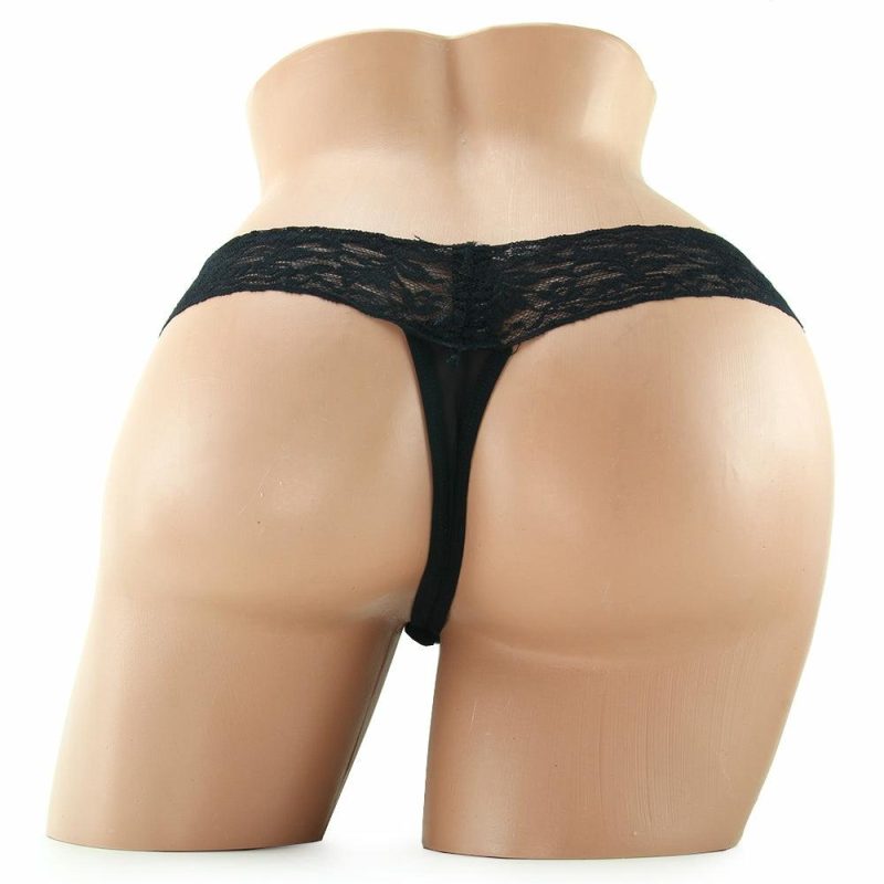 Lingerie | Stimulating Panties With Pearl Pleasure Beads Black In S/M Lingerie Black