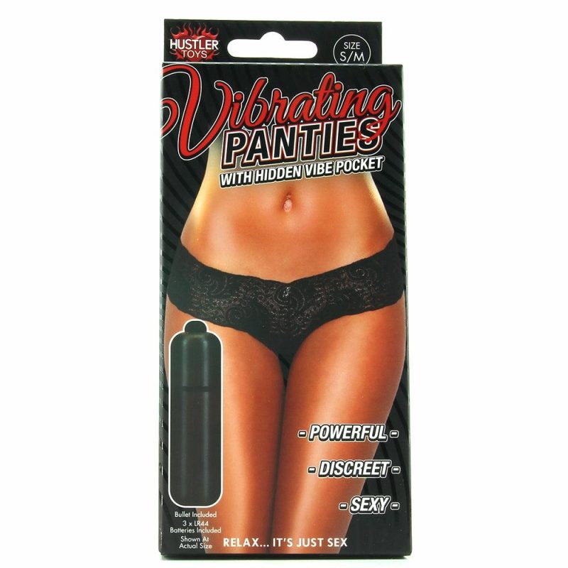 Lingerie | Vibrating Panties With Hidden Vibe Pocket /L Lingerie Black