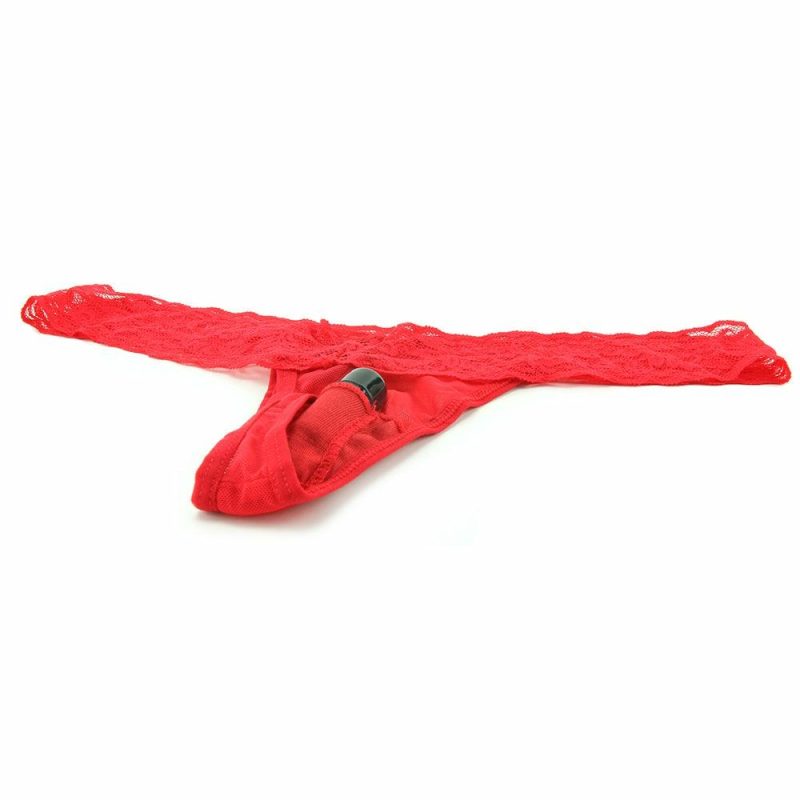 Lingerie | Vibrating Panties With Hidden Vibe Pocket Red In M/L Lingerie Hustler