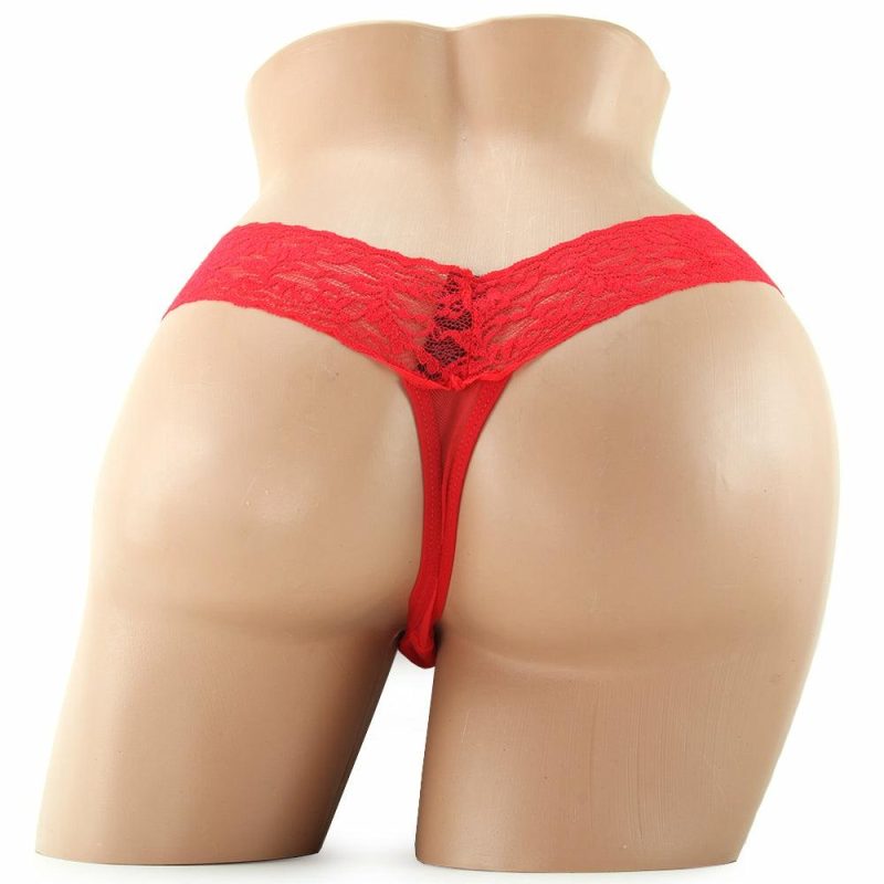 Lingerie | Vibrating Panties With Hidden Vibe Pocket Red In M/L Lingerie Hustler