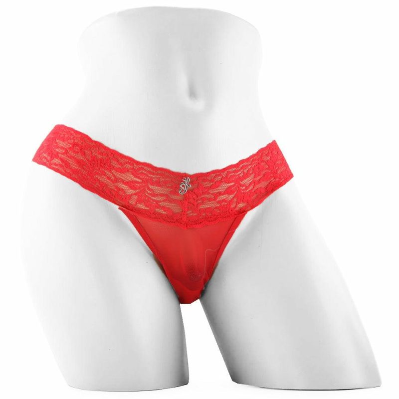 Lingerie | Vibrating Panties With Hidden Vibe Pocket Red /M Lingerie Hustler